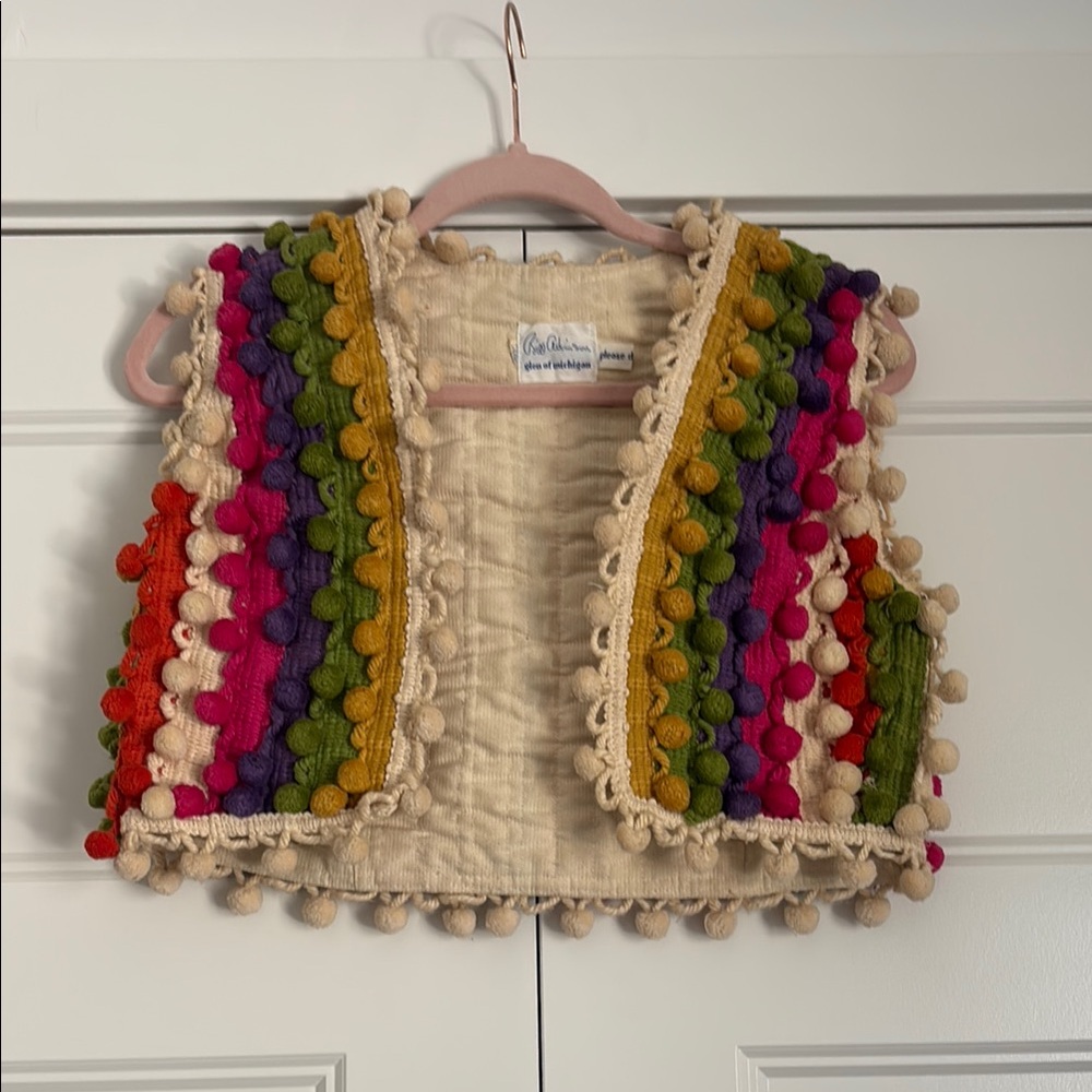 Colorful Pom Pom Vest